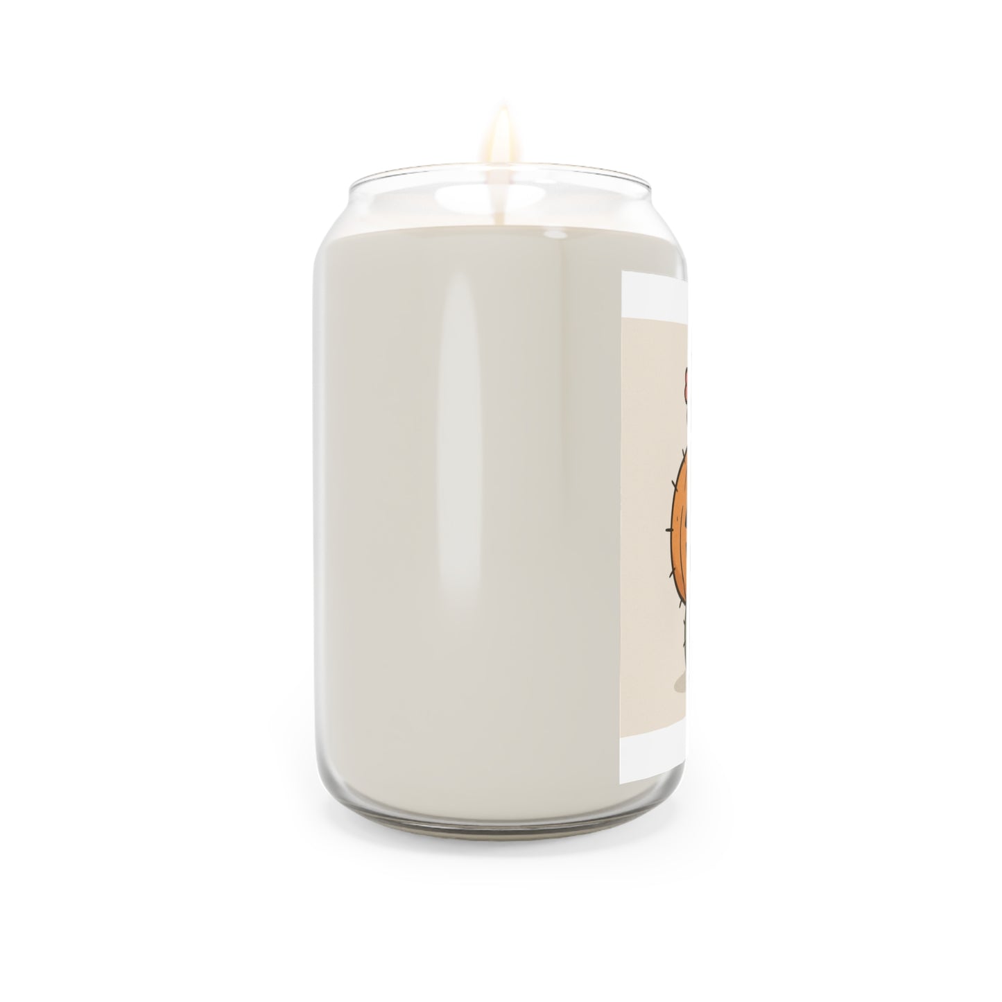 Halloween Cactus Pumpkin Scented Candle - Fall Decor, Aromatherapy, Cozy Home, Unique Gift, Seasonal Candle