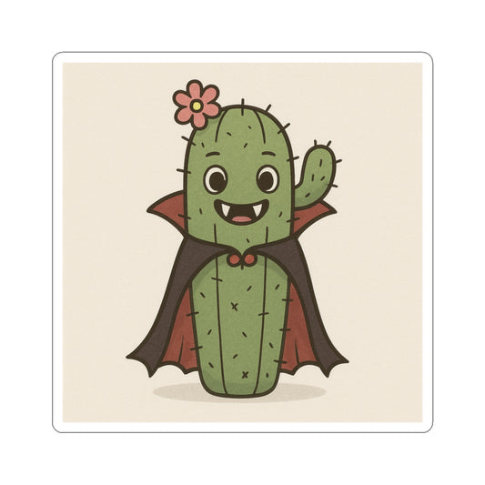 Sticker Set - Spooky Vampire Cactus Halloween Decor