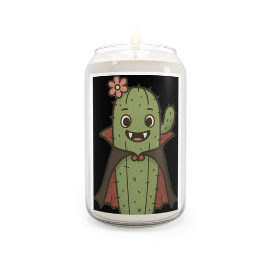 Vampire Cactus Scented Soy Candle, Fun Home Décor, Gifts for Plant Lovers, Relaxing Aromatherapy, Halloween Decor