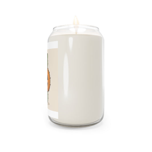 Halloween Cactus Pumpkin Scented Candle - Fall Decor, Aromatherapy, Cozy Home, Unique Gift, Seasonal Candle